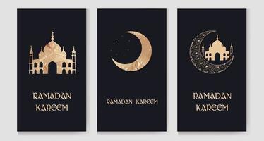 ramadan kareem. modelo de orações da comunidade do festival islâmico para história, banner, cartão, pôster, plano de fundo vetor