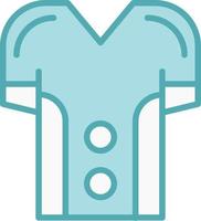 ícone de vetor de uniforme de futebol