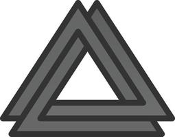 design de ícone vetorial valknut vetor