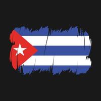 vetor de pincel de bandeira de cuba