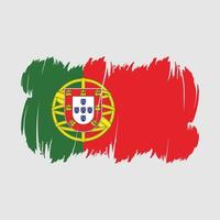 vetor de escova de bandeira de portugal
