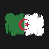 vetor de pincel de bandeira da argélia