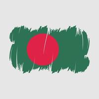 vetor de pincel de bandeira de bangladesh