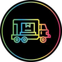 design de ícone de vetor de caminhão de carga