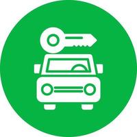 ícone de vetor de aluguel de carros