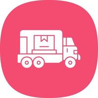 design de ícone de vetor de caminhão de carga