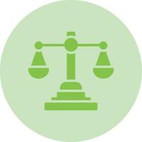 ícone de linha de vetor de escala de justiça