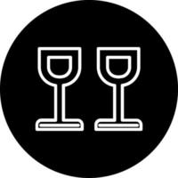 ícone de vetor de copo de vinho