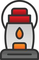 design de ícone de vetor de lâmpada de óleo