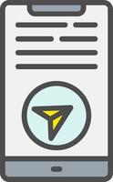 ícone de vetor de bate-papo de telegrama