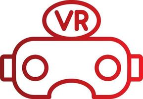 ícone de vetor de óculos de realidade virtual