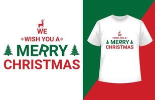 design de camiseta de natal vetor