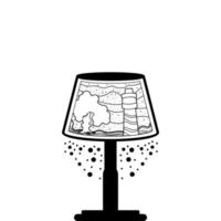 farol em ilustração única em design plano vetor