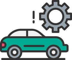 ícone de vetor de configuração de carro