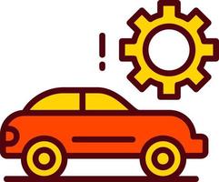 ícone de vetor de configuração de carro