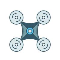 ícone drone, adequado para uma ampla gama de projetos criativos digitais. vetor