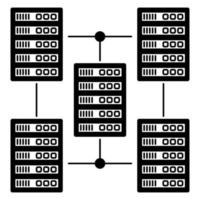 ícone de big data, adequado para uma ampla gama de projetos criativos digitais. vetor