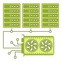 ícone de mineração, adequado para uma ampla gama de projetos criativos digitais. vetor