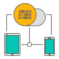 ícone de conectividade, adequado para uma ampla gama de projetos criativos digitais. vetor