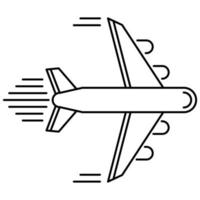 ícone de avião, adequado para uma ampla gama de projetos criativos digitais. vetor