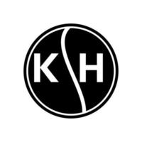 design de logotipo de letra kh.kh design de logotipo de letra kh inicial criativa. kh conceito criativo do logotipo da letra inicial. design de letra kh. vetor