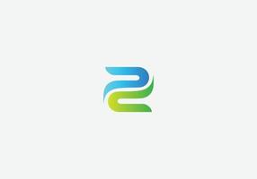 design de logotipo moderno de letras z abstratas vetor