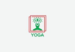 modelo de vetor de design de logotipo de ioga