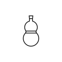vetor chinês de garrafa para apresentação do ícone do símbolo do site