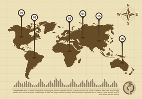 Infografia global de mapas vetor