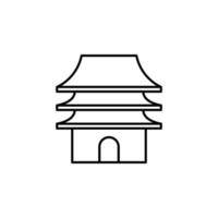 vetor de construção tradicional chinesa para apresentação do ícone do símbolo do site