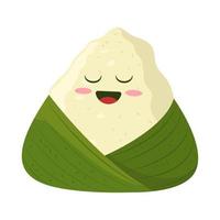 personagem fofo zongzi vetor