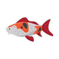 ícone de peixe koi vetor