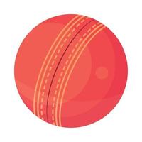 esportes de bola de couro de críquete vetor