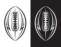 ilustração do ícone do emblema do futebol americano vetor