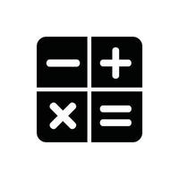 modelo de vetor de design de ícone de calculadora