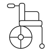 ícone de cadeira de rodas, adequado para uma ampla gama de projetos criativos digitais. vetor