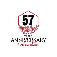 logotipo de aniversário de 47 anos, celebração de design vetorial de aniversário luxuoso vetor