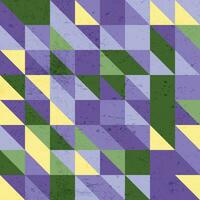 padrão de meados do século com ilustração de fundo de arte generativa de triângulos coloridos aleatórios vetor