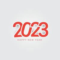 feliz ano novo 2023 abstrato e cartão de felicitações vetor