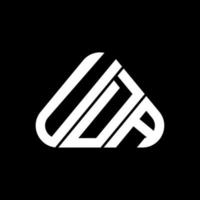 uda letter logo design criativo com gráfico vetorial, uda logotipo simples e moderno. vetor
