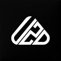 design criativo do logotipo da letra uzd com gráfico vetorial, logotipo uzd simples e moderno. vetor