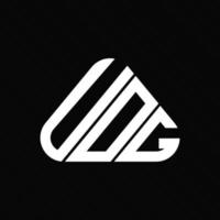 design criativo do logotipo da carta uog com gráfico vetorial, logotipo uog simples e moderno. vetor