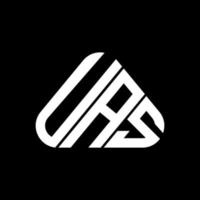 design criativo do logotipo da letra uas com gráfico vetorial, logotipo simples e moderno. vetor