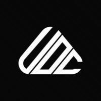 design criativo do logotipo da letra uoc com gráfico vetorial, logotipo uoc simples e moderno. vetor