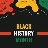 design do mês da história negra vetor