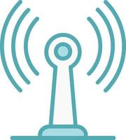 ícone de vetor de antena de rádio