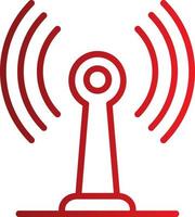 ícone de vetor de antena de rádio