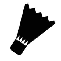 logotipo de peteca de badminton vetor