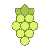 ícone de uvas, adequado para uma ampla gama de projetos criativos digitais. vetor