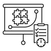 ícone de estratégia de negócios, adequado para uma ampla gama de projetos criativos digitais. vetor